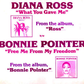 Diana Ross / Bonnie Pointer - What You Gave Me / Free Me From My Freedom
