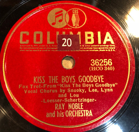Ray Noble And His Orchestra - Kiss The Boys Goodbye / Is That Good?
