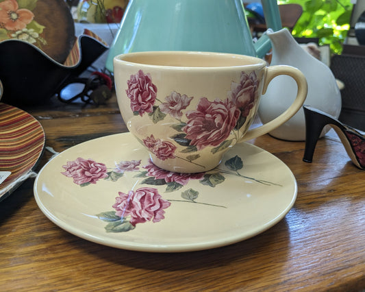 Vintage Teleflora Tea Cup & Saucer